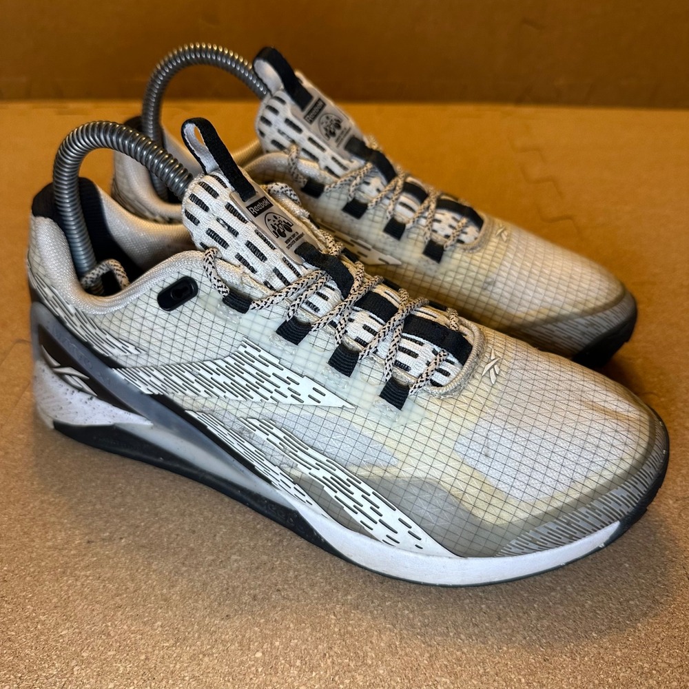 Reebok Nano X1 Adventure Women 7 White Black Training Shoes GW2831 Outdoor Gym